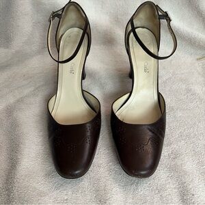 Max de Carlo shoes brown leather pumps